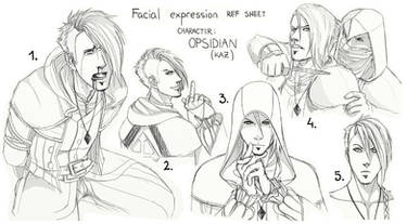 Facial expression sheet 1