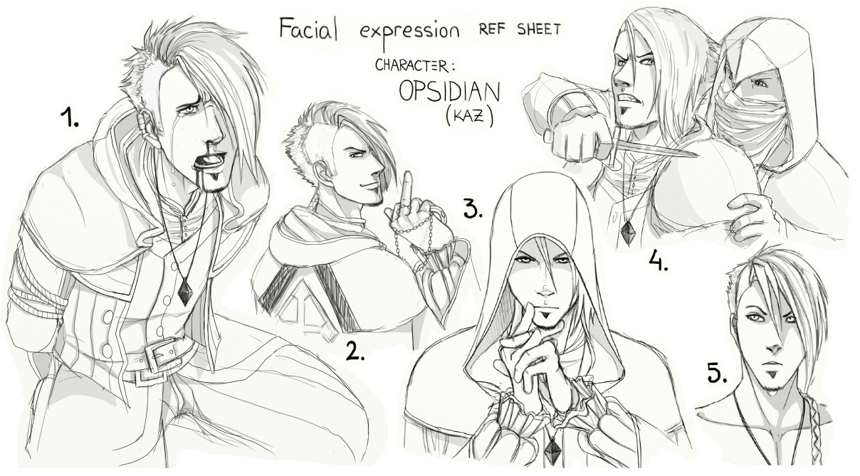 Facial expression sheet 1