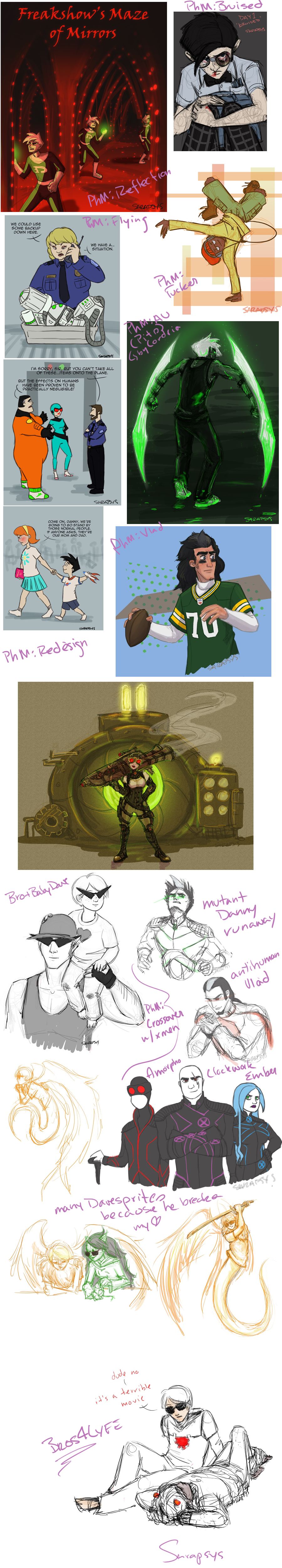 Homestuck scribbles and Phanniemay pt 1