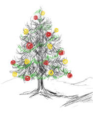 Sketch a Christmas Tree