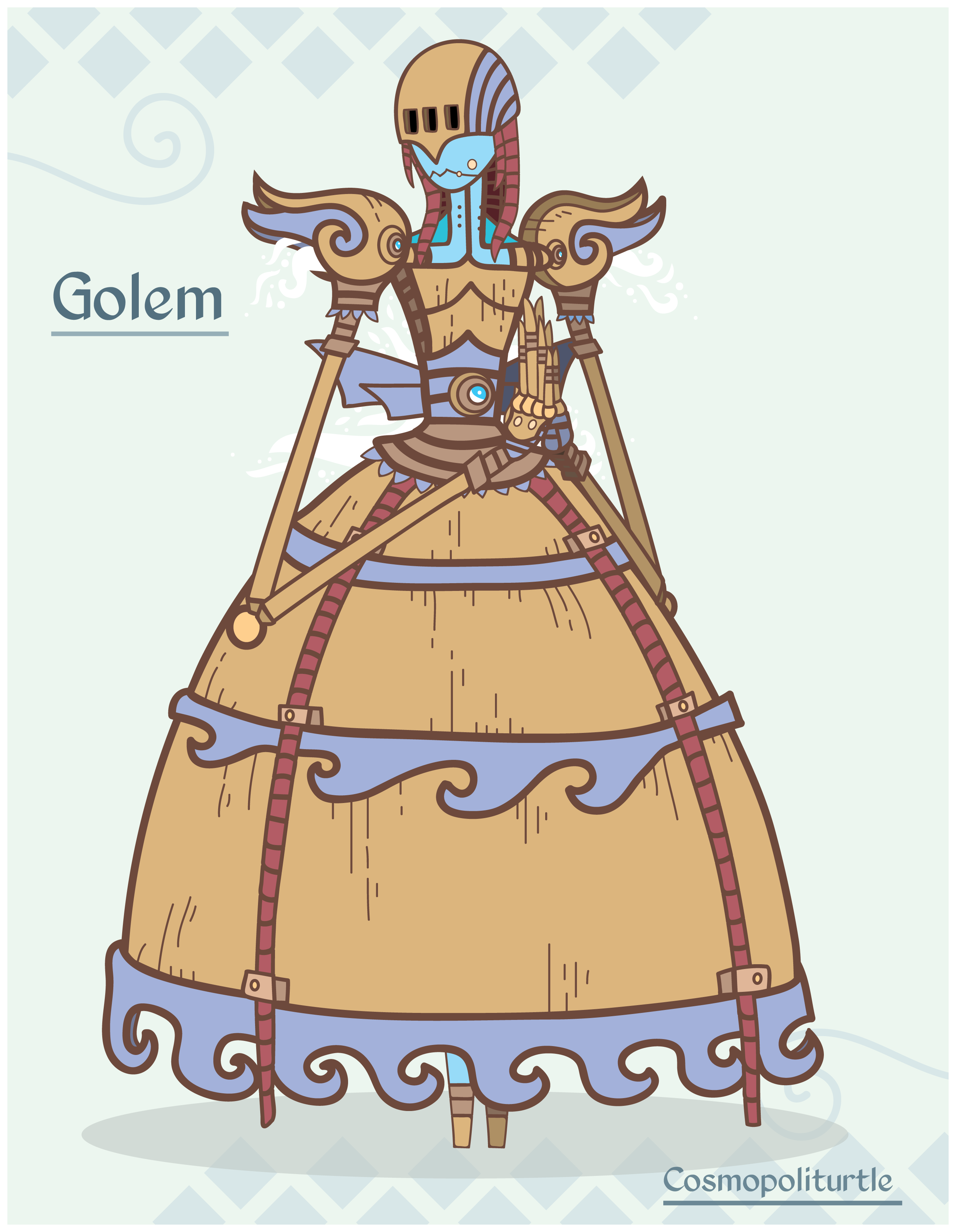 Hiraeth Creature #135 - Golem