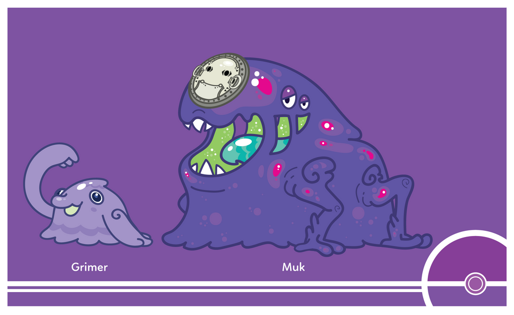 0849 Pokemon Pokemon #088-089 by Cosmopoliturtle on DeviantArt