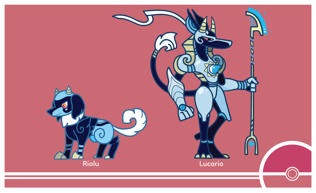 Pokemon #447-448 by Cosmopoliturtle on DeviantArt