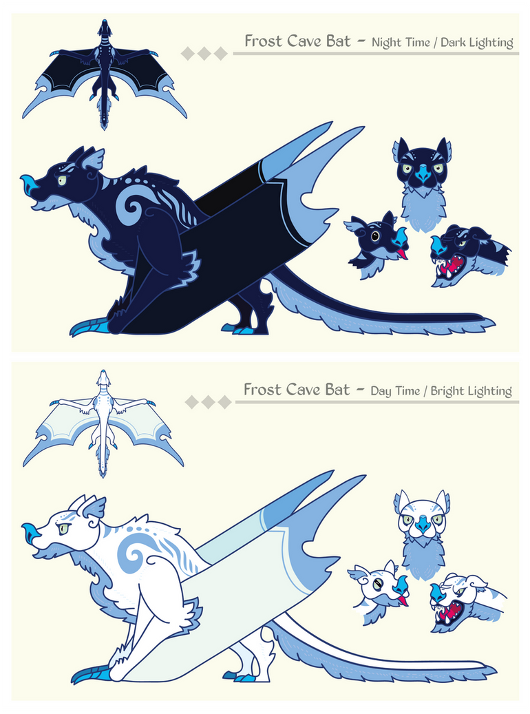 Ice Bat Commission: Frost Cave Bat Idea - Drakul by Cosmopoliturtle on DeviantArt