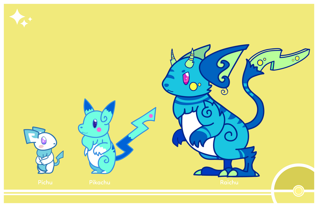 Pikachu Evolution Line by Crestyverse on DeviantArt