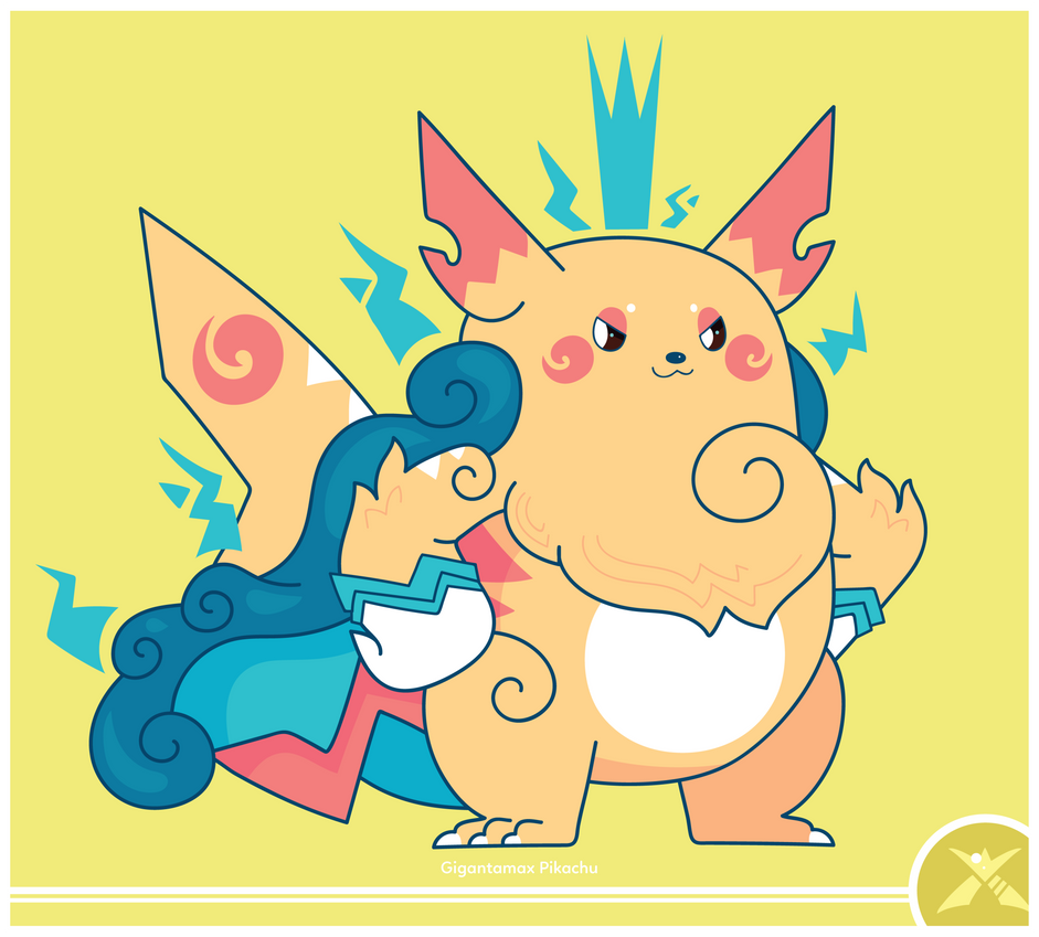 Pokemon #025 Gigantamax by Cosmopoliturtle on DeviantArt