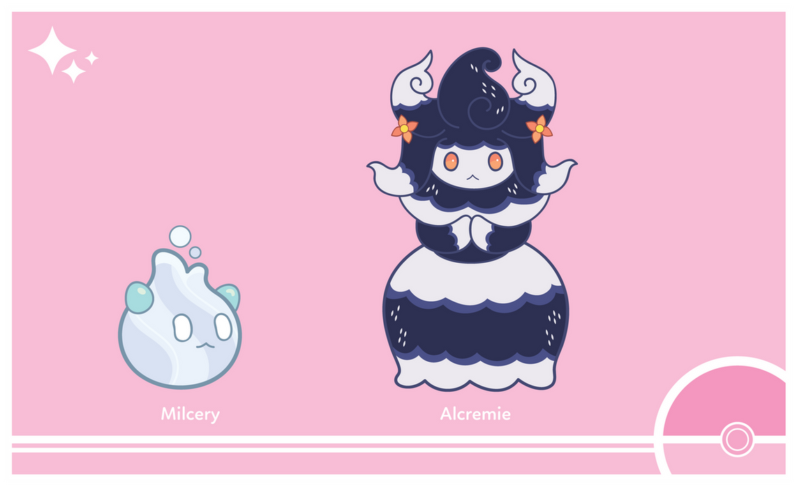 Shiny Milcery Line Redesign by Cosmopoliturtle on DeviantArt