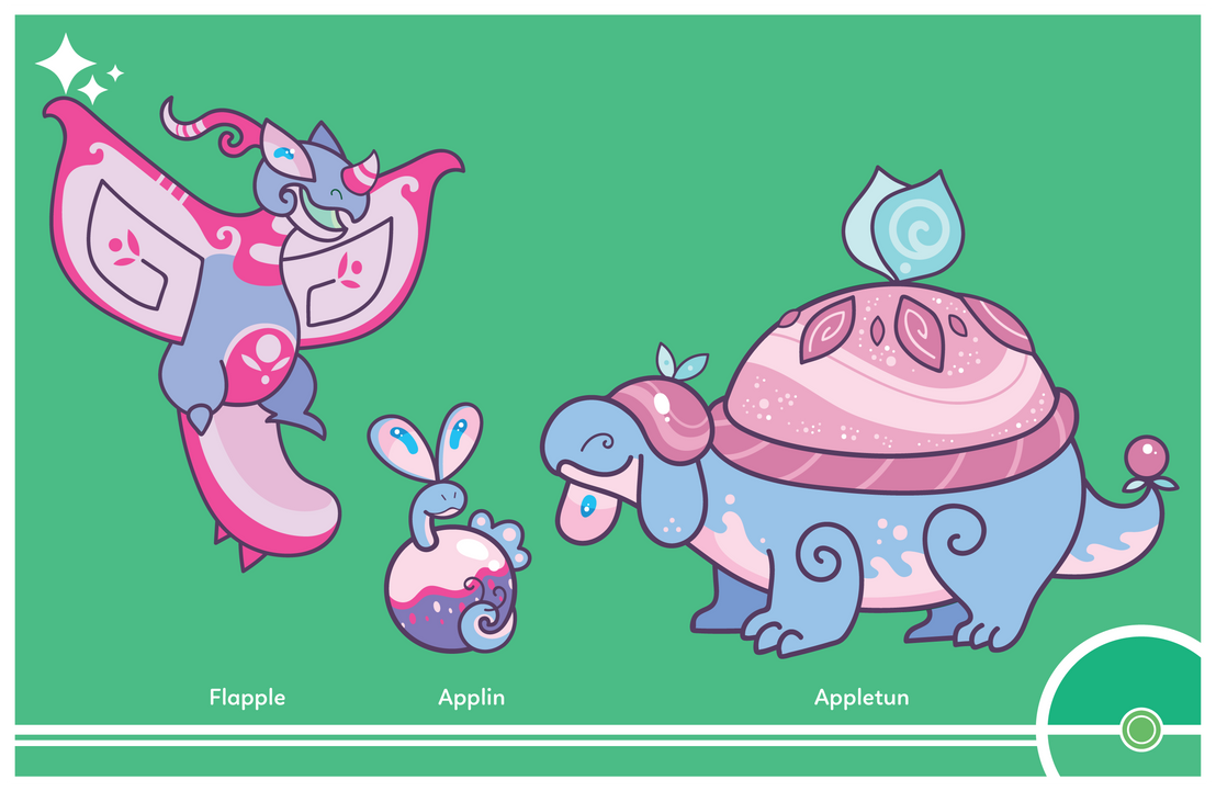 Shiny Request - Applin Line - by Cosmopoliturtle on DeviantArt