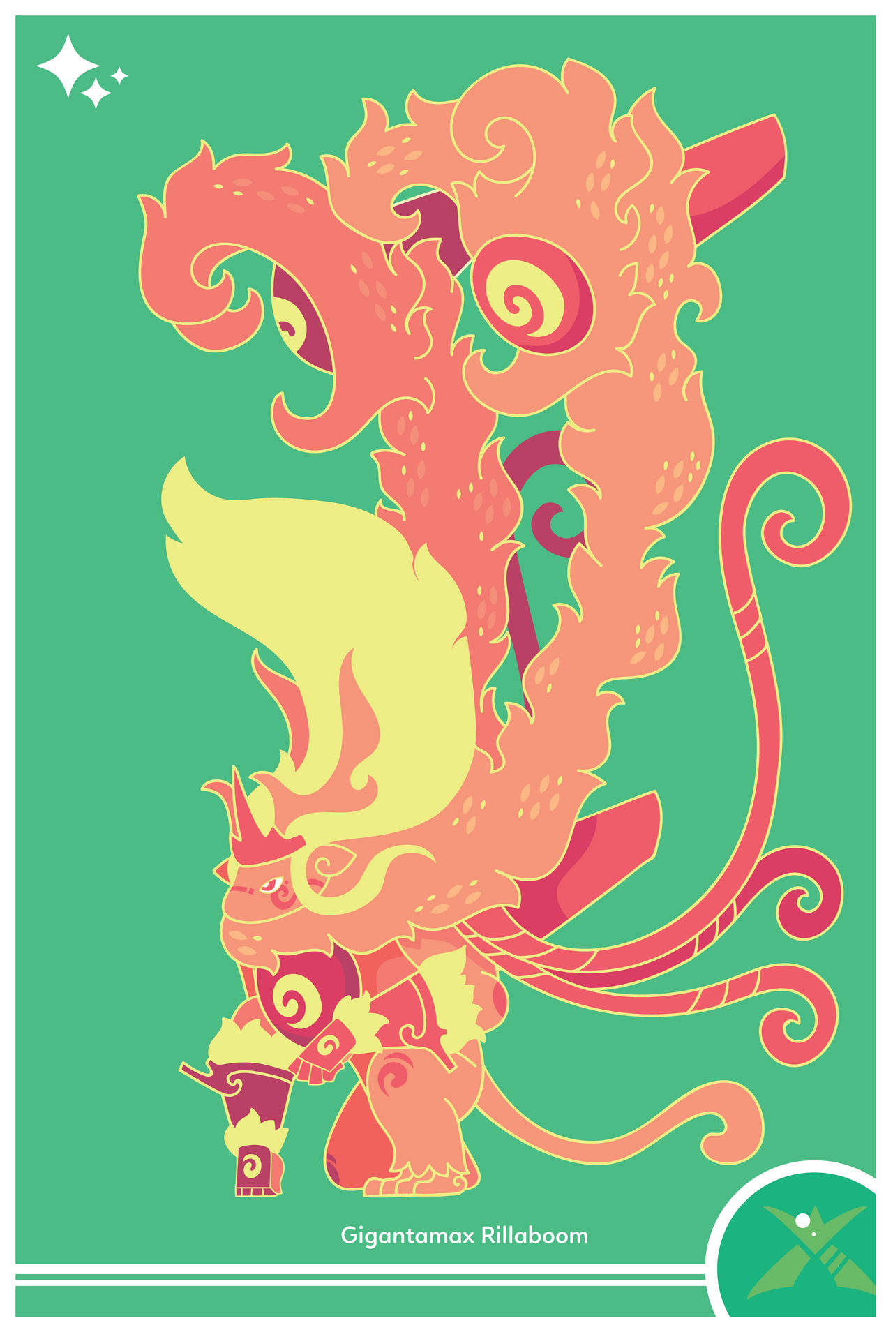 Shiny Gigantamax Rillaboom by Cosmopoliturtle on DeviantArt