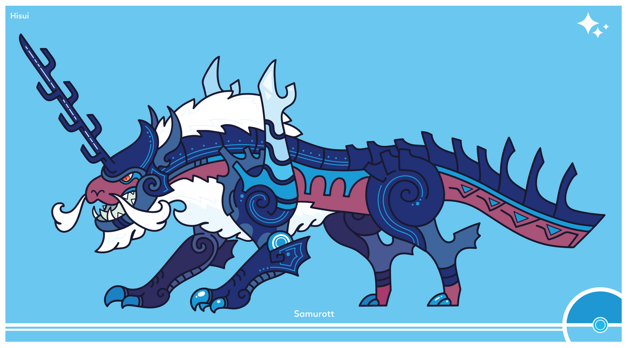 Shiny Hisuian Samurott by Cosmopoliturtle on DeviantArt