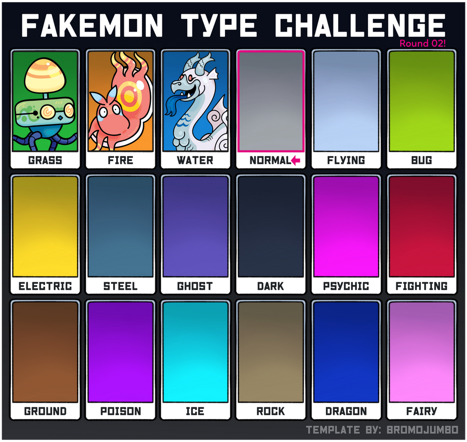 Magic Types Fakemon Fakemon Type Challenge - Normal Type Prompts by Cosmopoliturtle on ...