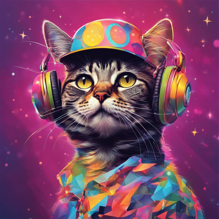 Disco Rave Cat Cat disco by Toph8900 on DeviantArt
