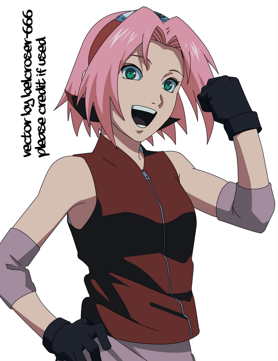 haruno sakura vector by belcroser666 on DeviantArt