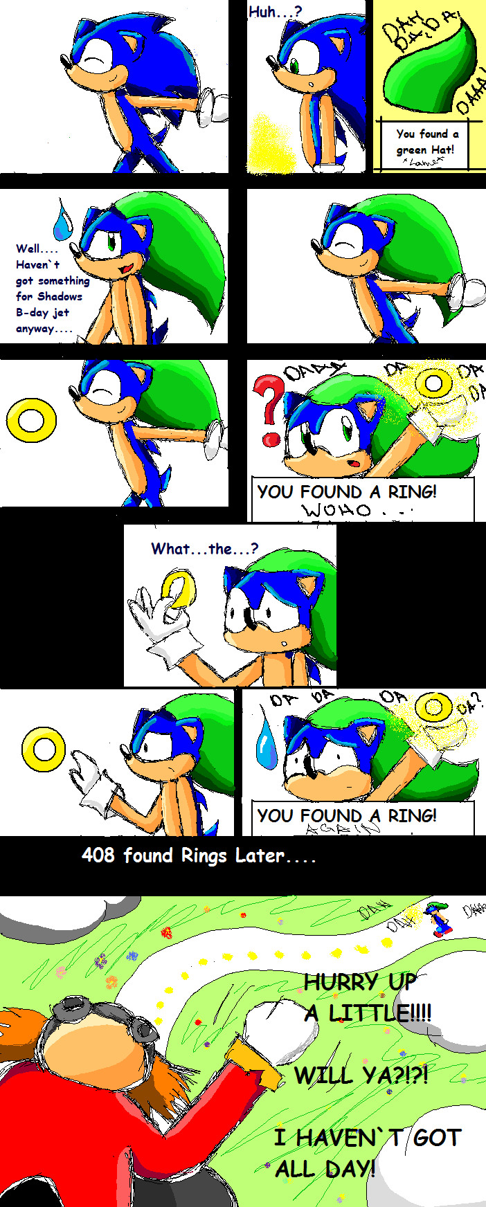 Green doesnt suit Sonic...