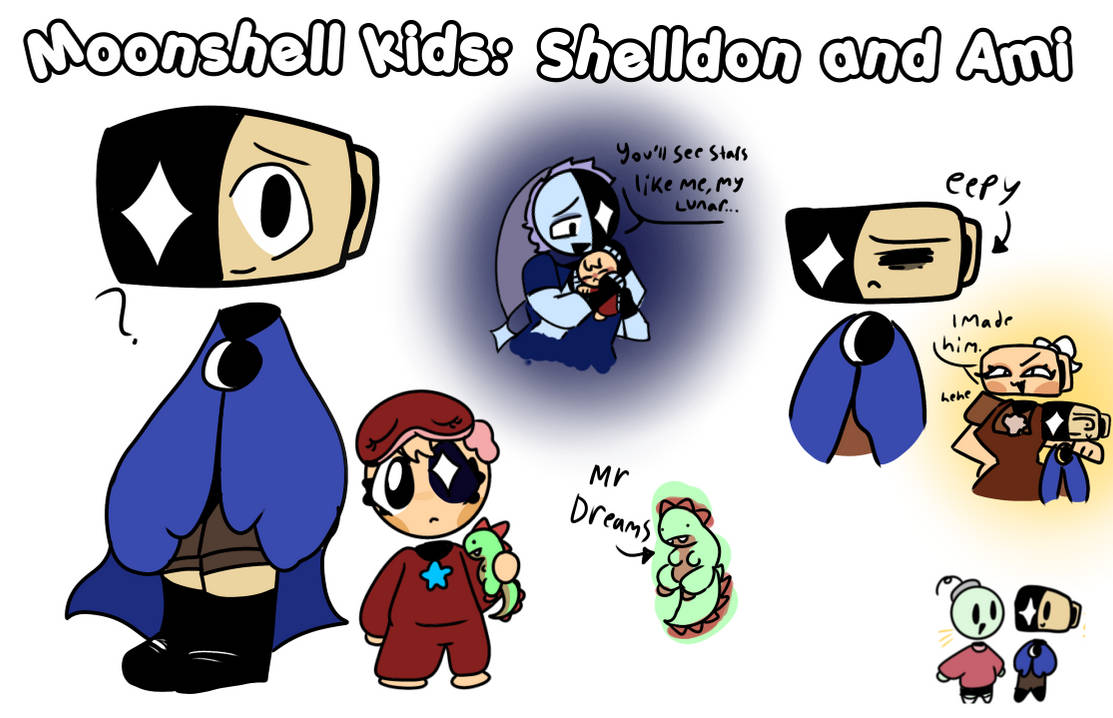 Moomshell Moonshell kids: Shelldon and Ami by ItsoficiallyZen on DeviantArt