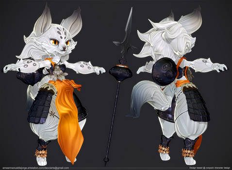 Kemono Ovopack Warrior WIP2