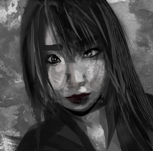 Kairi Sane Sumi-E Photoshop