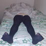 Pantyhosed legs and feet