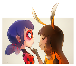 Ladybug and Volpina by Fenix-Dream