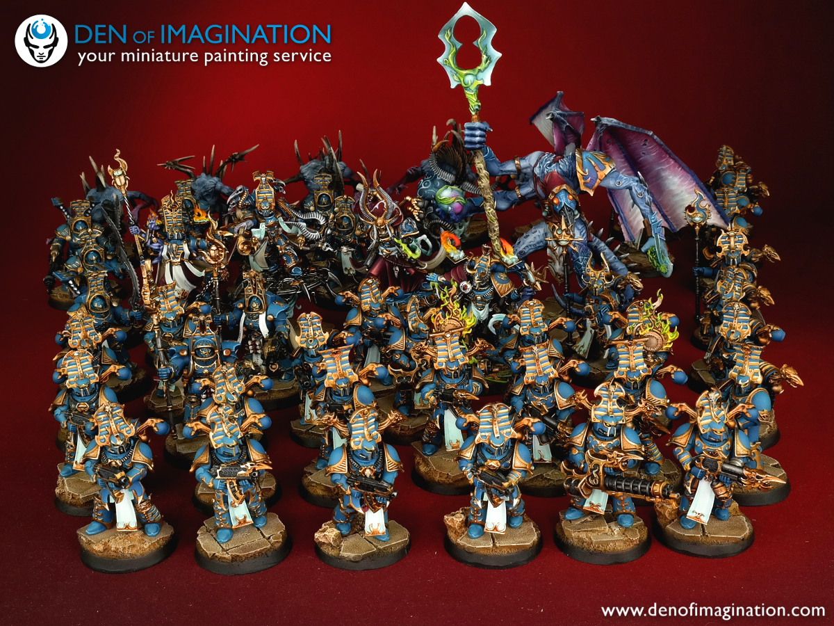 40k - Thousand Sons army - Minis For War Painting Studio