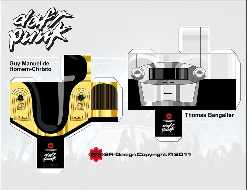 Daft Punk Papercraft by deejaybassart on DeviantArt
