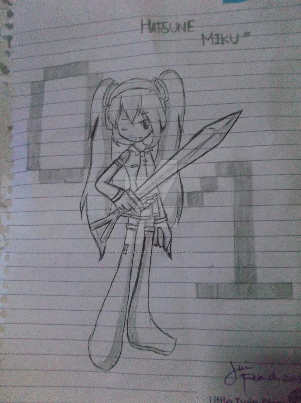 Traditional Art~ This the War! (hatsune miku)