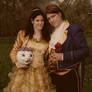 Belle and Prince Adam cosplay