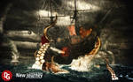 Ship Under attack against Kraken !!