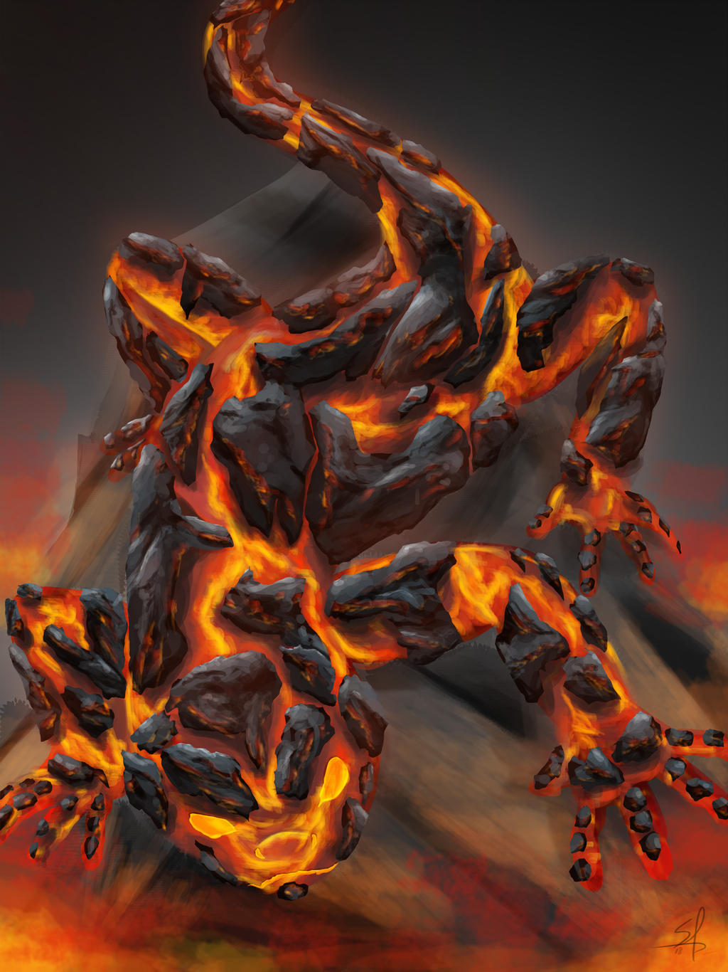 Draw Fire Lizard Fire lizard by Spere94 on DeviantArt