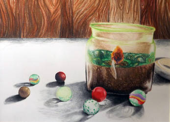 Jar - Colored pencil