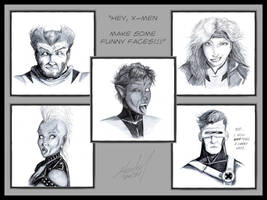X-Men and their Funny Faces