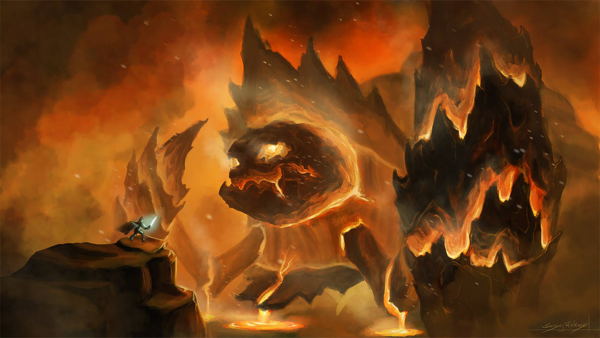 Fire Colossus by Nowio on DeviantArt