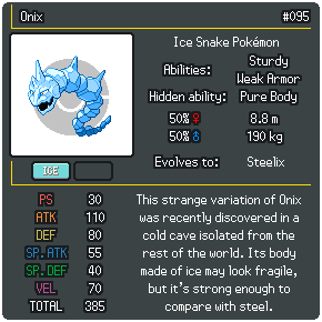 Crystal Onix - Pokeland Legends Club - Pokedex