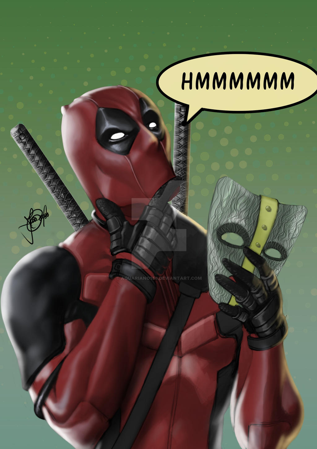 Deadpool Open Mask Deadpool the mask by aquariano186 on DeviantArt