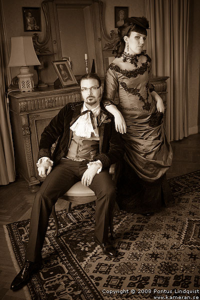Victorian wedding couple by fairyfrog