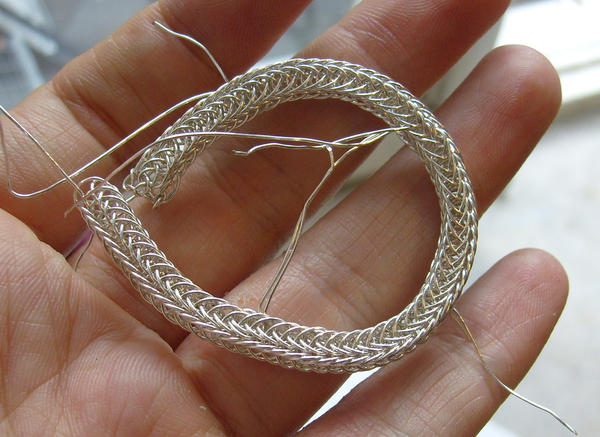 'viking knit' experiment 1