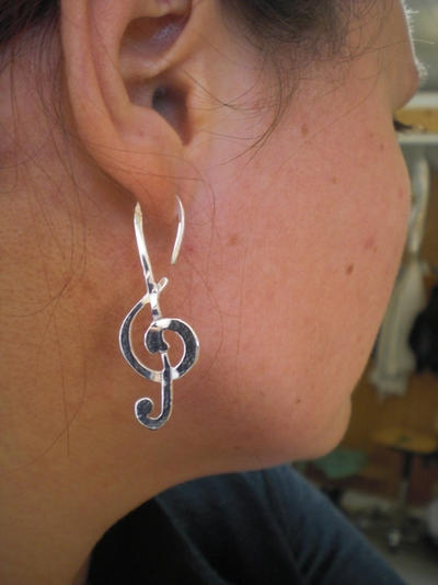 Treble Clef earrings