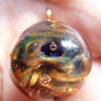 Cobalt eye nebula pendant