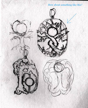 Moonstone tree sketch