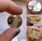 Pirate gold coin by WeirdWondrous