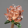 Glass flower lampwork bead