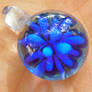 Bubble blob cobalt implosion pendant