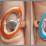 Still Alive Portal engagement rings closeup