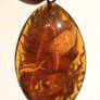 Amber Phoenix egg pendant
