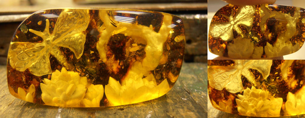 Chrysalis Intaglio pendant-to-be by WeirdWondrous
