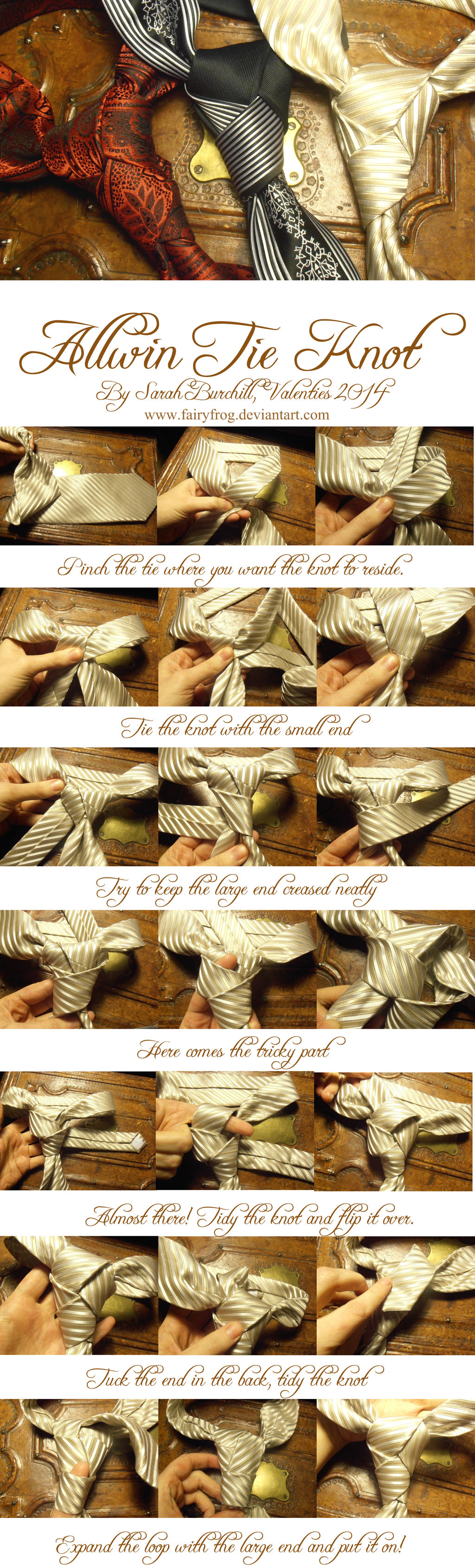 The Allwin tie knot Tutorial by fairyfrog