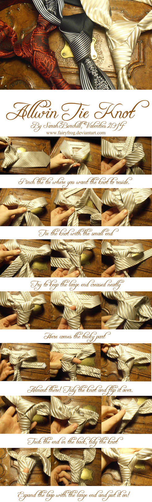 The Allwin tie knot Tutorial by fairyfrog