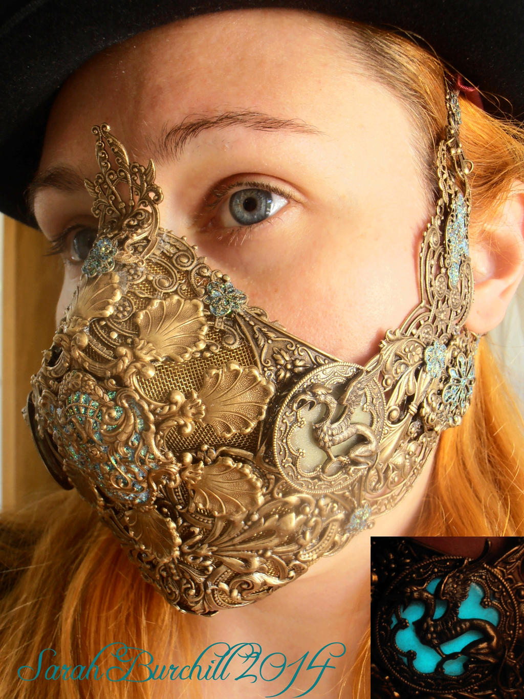 Lady Bane Steampunk Respirator by fairyfrog