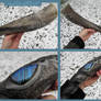 Winter Dragon drinking horn carving