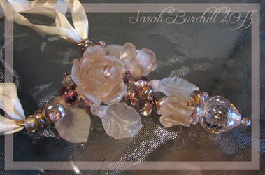 Dawnblossom necklace in glass - full view by WeirdWondrous